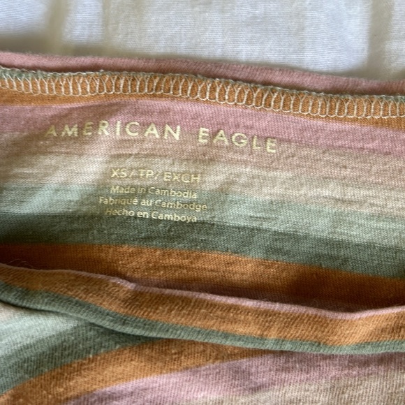 🪩American Eagle striped shirt! - Picture 3 of 4